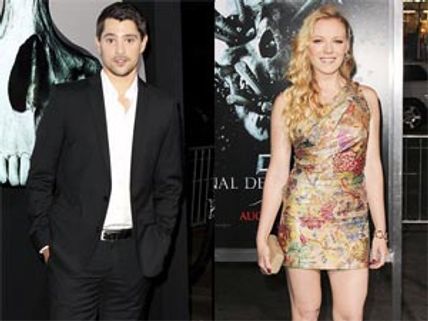 Nicholas D'Agosto, Emma Bell at Final Destination 5 premiere
