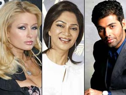 Karan Johar, Simi Garewal snub Paris Hilton