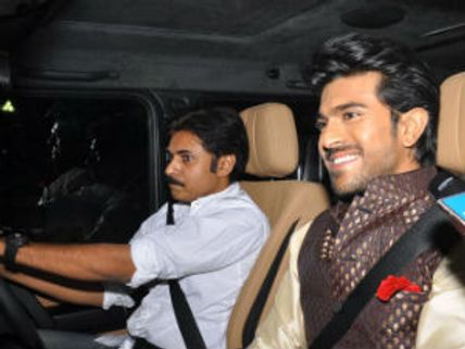 Pawan Kalyan attends Ram Charan Teja's engagement sans wife Renu