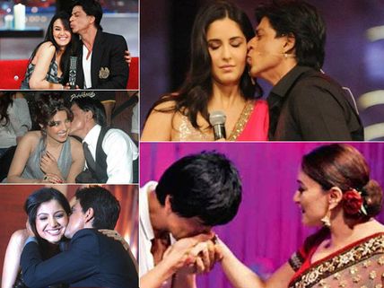 Shahrukh Khan gets touchy with Priyanka, Katrina, Anushka!