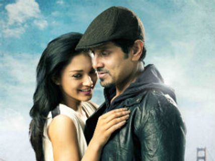 Vikram's Thaandavam being shot in Telugu, Tamil