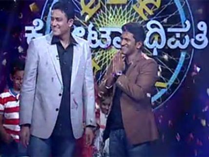 Anil Kumble on Kannadada Kotyadhipati hot seat