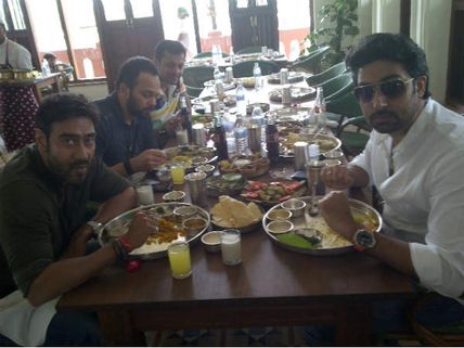 Abhishek Bachchan takes Bol Bachchan team to Gujarati thali!