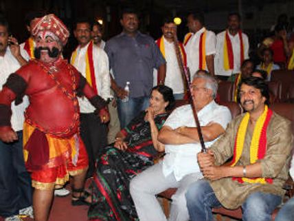 Sudeep christened Abhinaya Chakravarthi