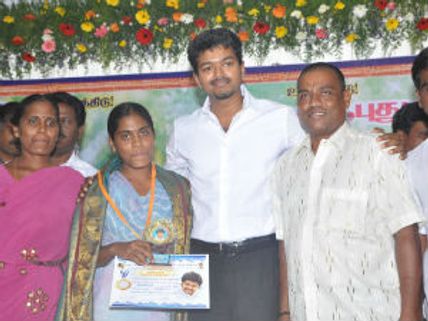 Vijay honours SSLC/HSC toppers