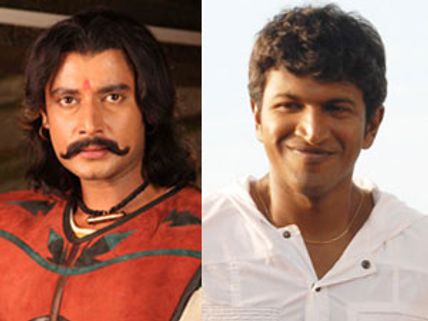 Puneet Rajkumar, Darshan meet Halli Haida Rajesh at hospital