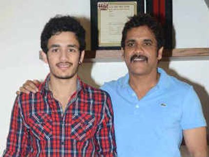 When is Nagarjuna's son Akhil making his acting debut?