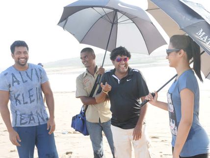 Pictures: Trisha and Jayam Ravi in Boologam