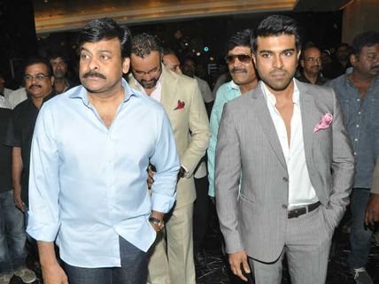 Photos: Chiranjeevi proud of Ram Charan for doing Zanjeer