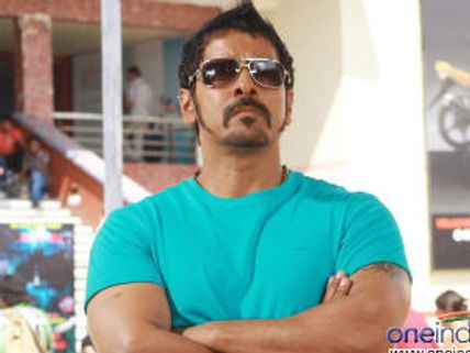 Vikram sweating it out in China on birthday