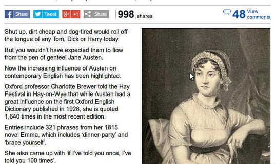 Rajinikanth's famous dialogue copied from Jane Austen's novel?