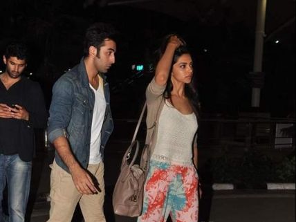 Photos: Ranbir-Deepika together at airport, Katrina left alone