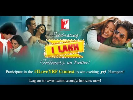 YRF celebrates 1 lakh fans on Twitter