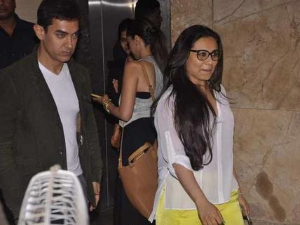Pics: Ranbir, Katrina attend Aamir Khan's party with other stars