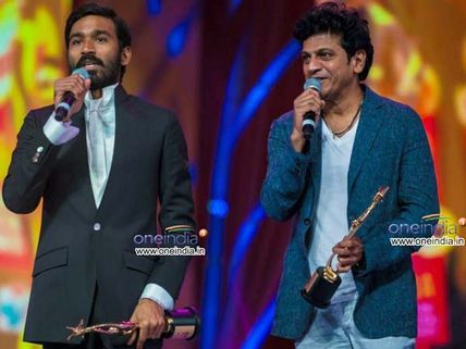 Dhanush Praises Shivaraj Kumar At SIIMA 2013