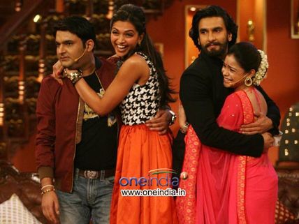 Photos: Deepika Padukone, Ranveer Singh On Kapil Sharma's Comedy Nights!