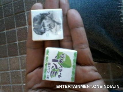 Namma Kiccha Sudeep's Photo On Chewing Gum Wrapper