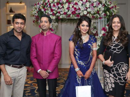 Pics: VJ Ramya's Wedding Reception