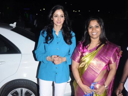 Photos: Sensational Actress Sridevi Spotted In Chennai
