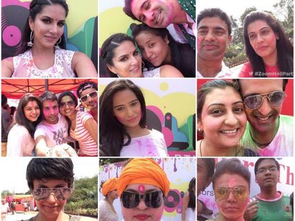 Holi Dhoom With Zoom: Sunny, Kamya, Dolly, Siddharth..In High Spirits!