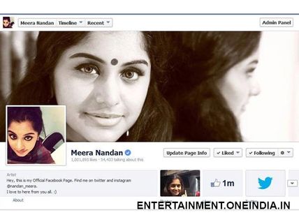 Meera Nandan Crosses 1 Million Facebook Likes!
