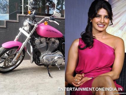 Priyanka Chopra's Pink Harley Gives Trouble!