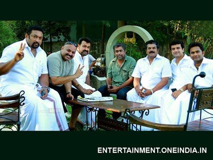 Mohanlal Joins The Sets Of Peruchazhi