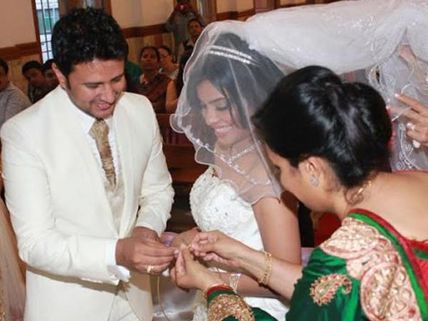 Photos: Telugu Actor Raja Abel's Wedding With Amritha Vincent