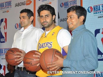 Abhishek Bachchan Unwraps First Online NBA Store!