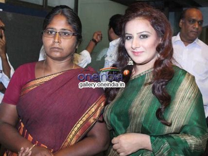 Photos: Veerappan's Wife Graces Pooja Gandhi's Muthulakshmi Movie Launch