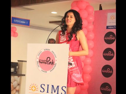 Taapsee Turns Pink To Promote Breast Cancer Awareness