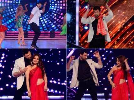 Maksim Chmerkovskiy Romances Madhuri Dixit On Jhalak 7, Is Given A Desi Send Off! (Pics)