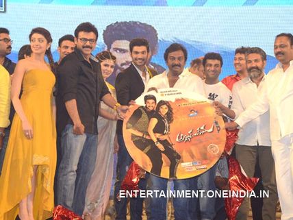Venkatesh, SS Rajamouli At Alludu Seenu Music Launch