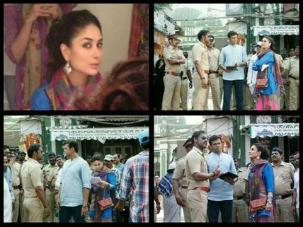 Unseen Shooting Pics From Ajay Devgn, Kareena Kapoor Starrer Singham Returns