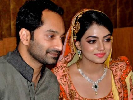 Fahad  Celebrates Birthday With Nazriya 