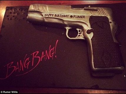 Demi Moore Gifts Gun-Shaped 'Best Birthday Cake' To Rumer