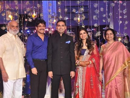 Chiranjeevi, Nagarjuna, Mohan Babu At Raghavendra Rao's Son's Wedding