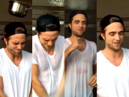 Robert Pattinson Takes Ice Bucket Challenge, Looks Breathtaking!