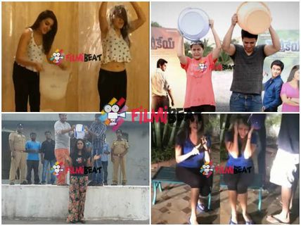 Pix: Hansika, Lakshmi, Nikhil, Swathi, Karthika Take ALS Ice Bucket Challenge