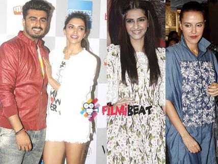 Pics: Arjun, Deepika, Sonam's Fun Night Out