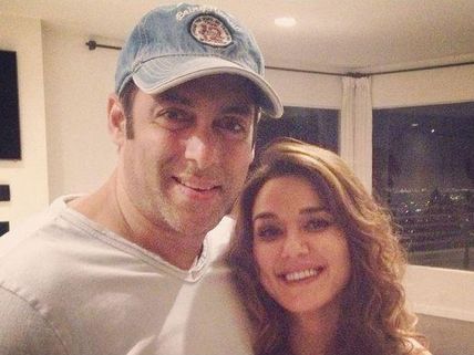 Salman Khan In LA, Meets Preity Zinta