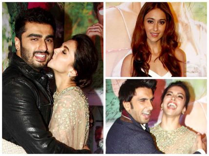 Pics: Deepika Kisses Arjun, Hugs Ranveer At Finding Fanny Success Party