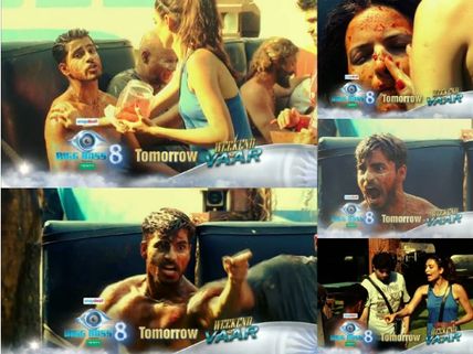 Bigg Boss 8: Karishma Tortures Gautam, Natasa With Red Chilli Paste On Face, Body!