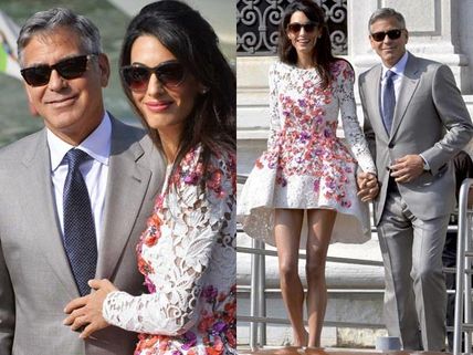 George Clooney & Amal Alamuddin's First Pics After Wedding