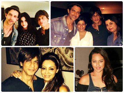 Pics: Shahrukh Khan, Bollywood Celebs At Gauri's B'Day Bash