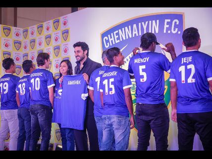 Abhishek Bachchan Launches Chennaiyin FC Jersey (See Pics)