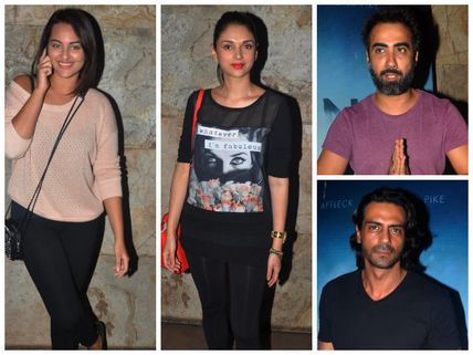 Pics: Sonakshi Sinha, Arjun, Bollywood Celebs At Special Screening Of Gone Girl