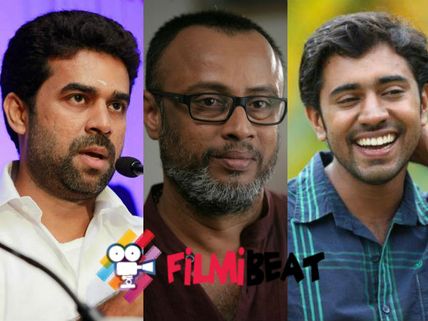 Nivin Pauly And Vijay Babu With Lal Jose