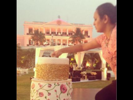 OMG! Arpita-Aayush Grand Wedding Cake