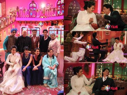 Comedy Nights With Kapil: Shahrukh Khan, Kajol Shoot DDLJ-Special Episode With Kapil! [PHOTOS]